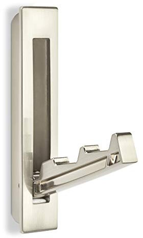Secotec Einlass Klapphaken Foldi V 116 x 24 mm Edelstahloptik klappbarer Kleiderhaken zum Einlassen