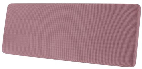 Sofa Sitzkissenbezug, Sofa Sitzkissenbezug Stretch, Elastischer Kissenbezüge, Husse Überzug Bezug Für Sofa Sitzkissen, rutschfest Stoff Tartan (Rosa,Chaiselongue)