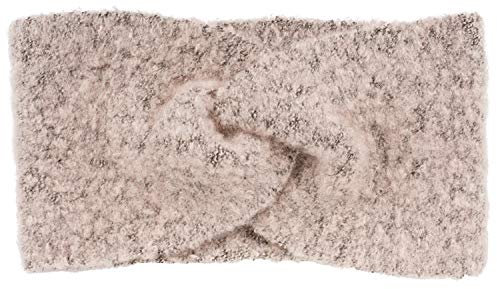 styleBREAKER Damen Feinstrick Stirnband leicht meliert mit Twist Knoten, warmes Winter Haarband Webstoff, Headband 04026052, Farbe:Altrose