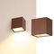SLV Wandaufbauleuchte SITRA S Single / Beleuchtung für Wände, Wege, Eingänge, LED Spot außen, Aufbau-Leuchte Outdoor, Gartenlampe / IP44 6.2W 580/620lm 3000/4000K CCT SWITCH rost