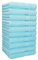 Betz Handtuch 10er Pack Handtücher Set Palermo Größe 50x100 cm 100% Baumwolle - gut trocknend, leichte Qualität - ideal für Sport, Strand, Reisen Farbe Türkis