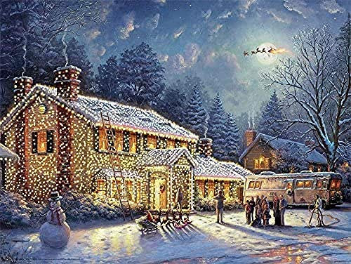 pktmbttoveuhgf Puzzle 1000 Teile, Weihnachten National Christmas Vacation Urlaub Puzzles Für Erwachsene Kinder Familienfreunde