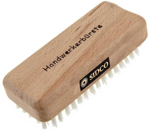 SIDCO Nagelbürste Handwerkerbürste extra hart Handwaschbürste Handbürste Holz Bürste