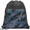 coocazoo Turnbeutel „Blue Craft”, schwarz-blau, mit Reißverschlussfach und Kordelzug, reflektierende Elemente, Schlaufen zur Befestigung am Schulrucksack, 10 Liter, ab der 3. Klasse