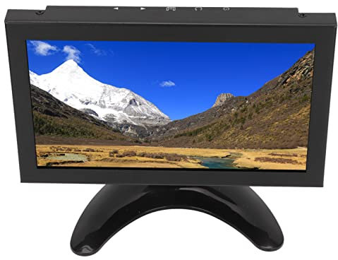 Bewinner Moniteur Portable HDMI 8 Pouces, 1280 X 720 16: 9 Petit Moniteur LED, écran IPS Antichoc avec Entrée HDMI/VGA/AV/BNC/USB pour Ordinateur Portable(8 Pouces)