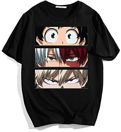 zhedu My Hero Academia 3D Tshirt Männer Frauen Kinder Sommer Kurzarm Tops T-Shirt Boku No Hero Academia Lustiges Anime T-Shirt