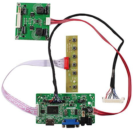 FanyiTek VGA Controller Board eDP für 27 Zoll 2560 x 1440 2K LM270WQ1 SDA1 SDA2 30 Pin WLED LCD Bildschirm