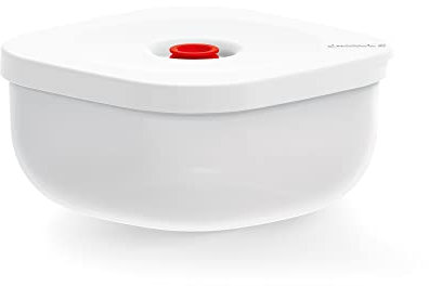 Guzzini - SAVE IT Contenitore Sottovuoto Basso (M) - Bianco, 16,3x16,3xh8 cm | 975 cc - 11850111