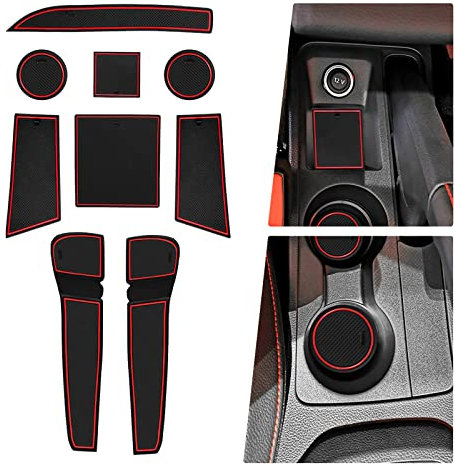 BIBIBO Gummimatten Antirutschmatten kompatibel mit Seat Arona/Seat Ibiza 6F KJ1 Facelift 2017-2025, Gummi-Automatten, Auto Matten Zubehör, Anti-Rutsch-Matte, Aufbewahrungsbox rutschfeste Matten