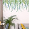 Tropicaux Plante Feuille Autocollants, Stickers Muraux Verte Pendaison Vigne Autocollant Mural, Lierre Feuilles Plantes Décoration Murale Convient pour Chambre à Coucher, Salon, Bureau