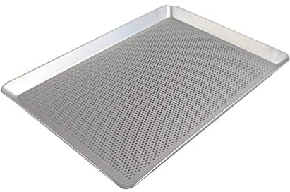 bandeja para hornear de metal Bandeja perforada for galletas de pastel antiadherente de aleación de aluminio cuadrada con agujeros Bandeja for hornear resistente al calor for horno cinco dominios