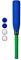 CeleMoon Baseballschläger aus Schaumstoff, 55,9 cm, mit 4 Bällen, tragbare Tragetasche, Blau