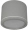 EDO Aufbauspot IP54 Deckenspot Matt Grau Flach & Rund - Ø90*60mm Deckenleuchte, Aufbauleuchte für Bad Badezimmer Wasserfest, Aufbaustrahler Deckenlampe Aluminium - no inkl. tauschbarem LED GX53