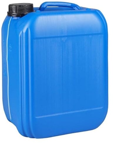 Jerrycanshop Jerrican empilable de 10 l UN - Bidon de carburant, d'eau - Bidon d'essence - En plastique (PEHD) - DIN51 - Sans BPA - Bleu