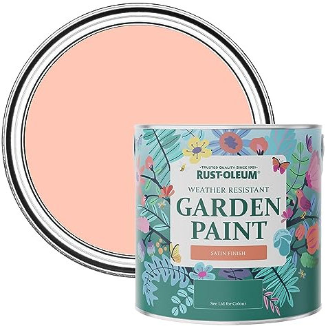 Rust-Oleum Peach Mould-Resistant Garden Paint In Satin Finish - Happy As A Clam 2.5L