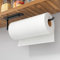 Porte Sopalin Mural - Tous Deux Disponibles en Adhésif et en Perçage - Porte Essuie Tout Adhesif - Noir Support Sopalin pour Cuisine Salle de Bains - Matériau en Alliage D'aluminium Non Creux
