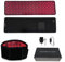 Ceinture rouge, lumière infrarouge 660 nm et 850 nm, avec réglage minuterie, pour jambes, dos, taille, épaules, cou, ceinture enveloppante portable