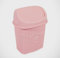 8L Mini Dustbin Office Bathroom Kitchen Waste Paper Bin with Swing Lid (Pink)