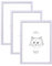 Joyshare Bilderrahmen A4 Weiß, 3 PACK mit Passepartout MDF Holzrahmen DIN A4 21x27.9 cm Weiß Bilderrahmen, Hochklar Acrylglas Moderner Fotorahmen, ideal für Fotos/Bilder/Kunstwerke, Wechselrahmen