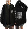 zhedu Zip Up Hoodie AOT Zipper Langarm Hoodie Damen Herren AOT Grafik Übergroß Casual Y2K Streetwear (Color 06,XXL)