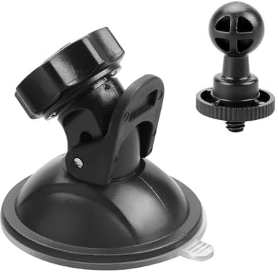 Tabanzhe Car Suction Cup Holder for Dash Cam: Secure Mounting Bracket for Driving DVR, GPS, Camcorder, and Action Cameras Vehicle Video Recorder Strong Suction Vehicle Window and Windshield Holder
