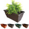 BROWN&GREEN Jardinera Exterior Grande con Plato - 50x19x18 cm - Antracita - Rectangular - Plástico - Floreira
