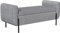 SONGMICS Sitzhocker mit Stauraum, Sitzbank mit Armlehnen, Sitztruhe, Aufbewahrungsbox, für Wohnzimmer Schlafzimmer, Flur, Stahlbeine, Taubengrau LOM072G02