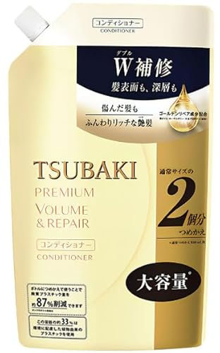 Premium Repair Volumen-Conditioner for Tsubaki, Nachfüllpackung, 600 ml