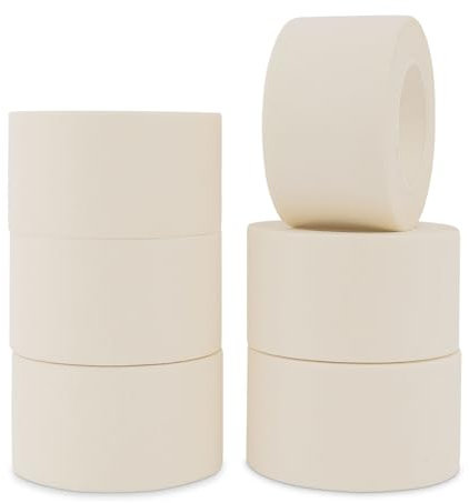 6 Pezzi Nastro per Artisti Adesivo DIY Bianco, 38mm Scrivibile Nastro Adesivo per Mascheratura Bianco, Multiuso Carta Gommata Professionale Non Lascia Residui per Artistica Decorazione Domestica