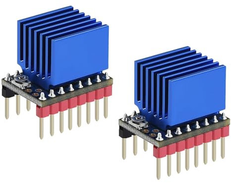 2 Stück TMC2209 V2.0 Schrittmotortreiber Zubehör für 3D-Drucker Ultra leiser Antrieb mit Kühlkörper Unendliches Bit zurück auf Null