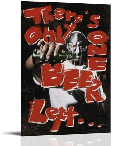 CTATOGE Rapper Poster Mf Doom Poster Leinwand Gemälde Wandkunst Bild Wohnkultur Druck für Schlafzimmer Wohnzimmer 40 x 60 cm Rahmenstil