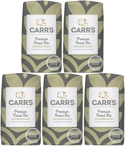 Carr's Premium Sourdough Bread Mix 500g - Pack of 5 | Artisan Bread Mix for Easy & Fresh Homemade Sourdough