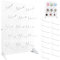 Metal Pegboard Display Stand with 15 Peg Hooks for Craft Shows & Fairs, Jewelry Retail Display Rack for Selling Accessories,Display Stands for Earring,Pin Stands,Retail Vendors(17*13inch,White)