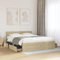 Willood Bettgestell mit Kopfteil Doppelbett lattenrost Bettrahmen Holzwerkstoff Sonoma-Eiche 160x200 cm