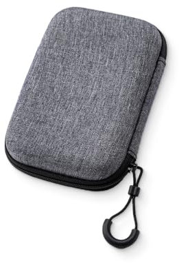 JEYORZY 1 pcs Étui pour Disque Dur externe - Coque Rigide Antichoc pour SSD Portable de 2,5 Pouces avec Pochette filetée pour câble et Accessoires, Coque Rigide de Sac Sacoche Protection Pochette Case