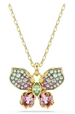 Swarovski Idyllia Anhänger, Verschiedene Schliffe, Pavé, Schmetterling, Mehrfarbig, Metallmix