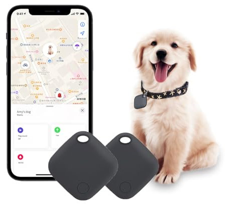 TKMARS Schlüsselfinder Smart Tag 2 Stück,Key Finder Kompatibel AppWo Ist,für Schlüssel, Geldböesen,Kinder,Hund,Katze