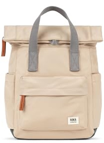ROKA London Canfield B Small Sustainable Nylon Backpack (Sand)