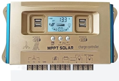 Wind-Solar-Hybrid-Laderegler MPPT Automatischer Step-up- Und Step-down-Wind-Solar-Ergänzungs-Straßenlaternen-Controller Mobiler APP-Solar-Windenergie-Smart-Controller(12V/24V/36V/48V/60V app30A)