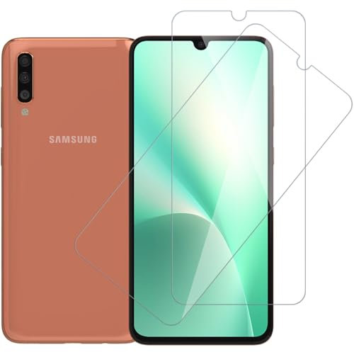 Wondoner 2 Stück Schutzfolie für Samsung Galaxy A70 Panzerglas, Schutzglas für Samsung Galaxy A70 Displayschutz, 9H Härte Screen Protector, Kratzfest, Blasenfrei, HD-Klar