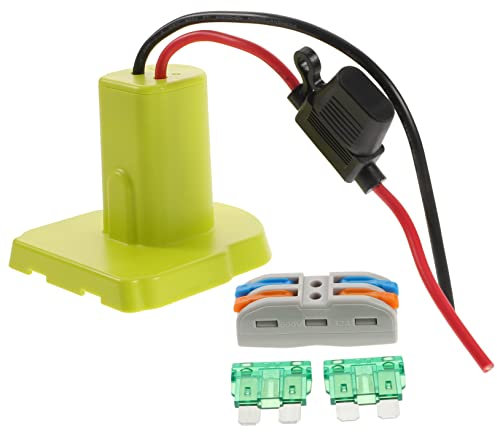 SHINEOFI DIY Battery Adapter for Power Wheels Durable Power Connector for Cars Compatible with Ryobi and Lithium Batteries Safe Output Design with Fuse Replacement Parts