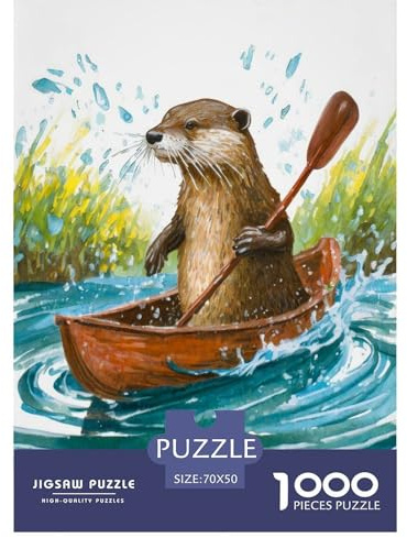 Kapitän Otter Puzzle 1000 Teile Für Erwachsene Tiere Erwachsenenpuzzle Geschicklichkeitsspiel Weihnachtspuzzle 70x50cm/1000pcs
