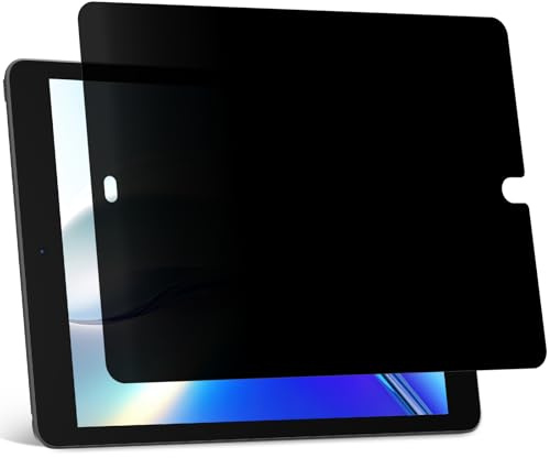 Protescreen Privacy Screen Protector for iPad 10.2 Inch 7th/8th/9th Generation (2019/2020/2021), Anti-Glare Blue Light Privacy Screen Filter, Anti Spy Screen Protector Privacy Shield Film