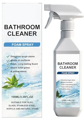 Badreiniger,Sanitär Reiniger, 100ml, Badreiniger extra stark für Armaturen, Reinigungsmittel für Kalk & Schmutz, Sanitärreiniger für glänzende & saubere Armaturen (1)