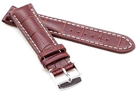 Bob Herren Uhrenarmband Alligator Style Modell Chrono 20 mm