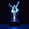 Michael Jackson regalo 3D lampade illusione ottica 7 colori Touch Switch cambiando luce notturna per la camera da letto decorazione casa