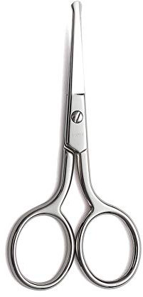 LIVINGO Premium Manicure Rounded Tip Scissors Multi-Purpose Stainless Steel Cuticle Pedicure Beauty Grooming Kit for Nail, Eyebrow, Eyelash, Dry Skin, Nasal/Nose Hair 9cm