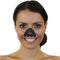 Cat Nose Costume Accessory - Pack of 1 - Black Cat Nose on an Elastic String - Adults Book Week World Book Day Halloween Fancy Dress Costume Accessory