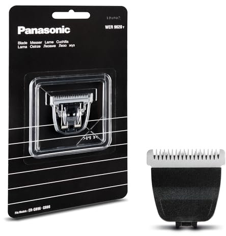 Panasonic WER9620Y1361 Lame de Rechange pour Tondeuse à Barbe ER-GB96 et ER-GB86, Acier Inoxydable Japonais, Coupe Style Barbier