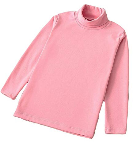 Toocool - Lupetto Bambina Bimba Felpato Dolcevita Maniche Lunghe Maglia VKA42 [4-6,Rosa]